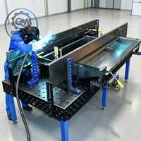 Table de soudage modulaire 3D robuste, plateforme de soudage flexible à surface nitrurée, poste de travail stable pour la soudure de métaux automobiles
