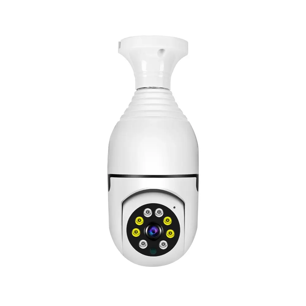 360 Panoramic Tuya Bombillo Camara De Seguridad Cctv Smart Home Security Ip Wireless Lightbulb Wifi Light Bulb Camera 360 Degree