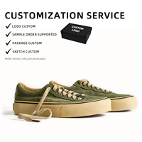 Chaussures de skate en cuir véritable à semelle épaisse, style rétro, délavées, respirantes et durables, pour hommes, marque personnalisée, à lacets, décontractées