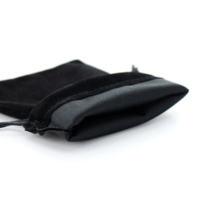 Pochette à bijoux de luxe XinHengCheng avec logo personnalisé, petit sac à cordon en velours suédé - Product Image 6