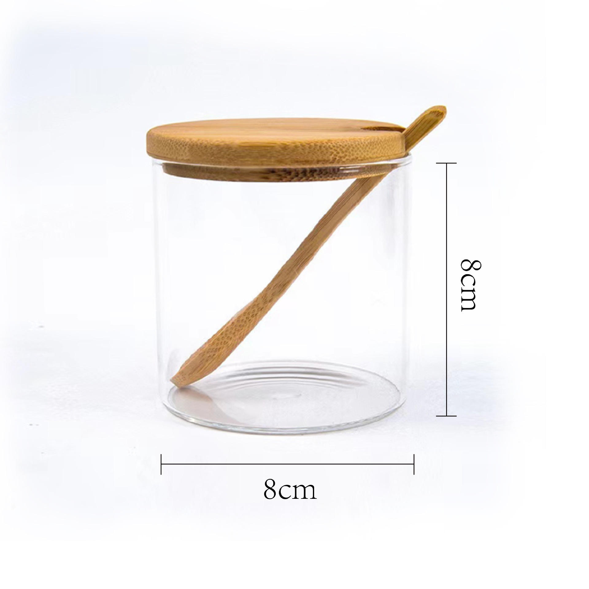 home use Support customiztion 3pcs/set high borosilicate round glass jar