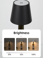 Lampe de chevet rechargeable à commande tactile sans fil pour hôtel, bar, restaurant, table à LED pour la bière et le vin
