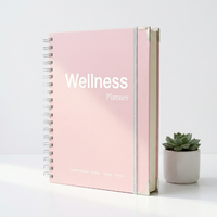 Carnet de bien-être personnalisé, planificateur de gratitude et de manifestation, impression de cahier à spirale