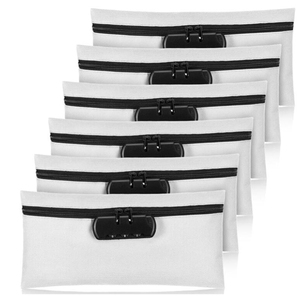 Sac à argent sécurisé avec fermeture éclair, pochette de rangement sécurisée pour ranger les pièces de monnaie, les chèques, les documents, sacs et étuis à usage spécial - Product Image 4