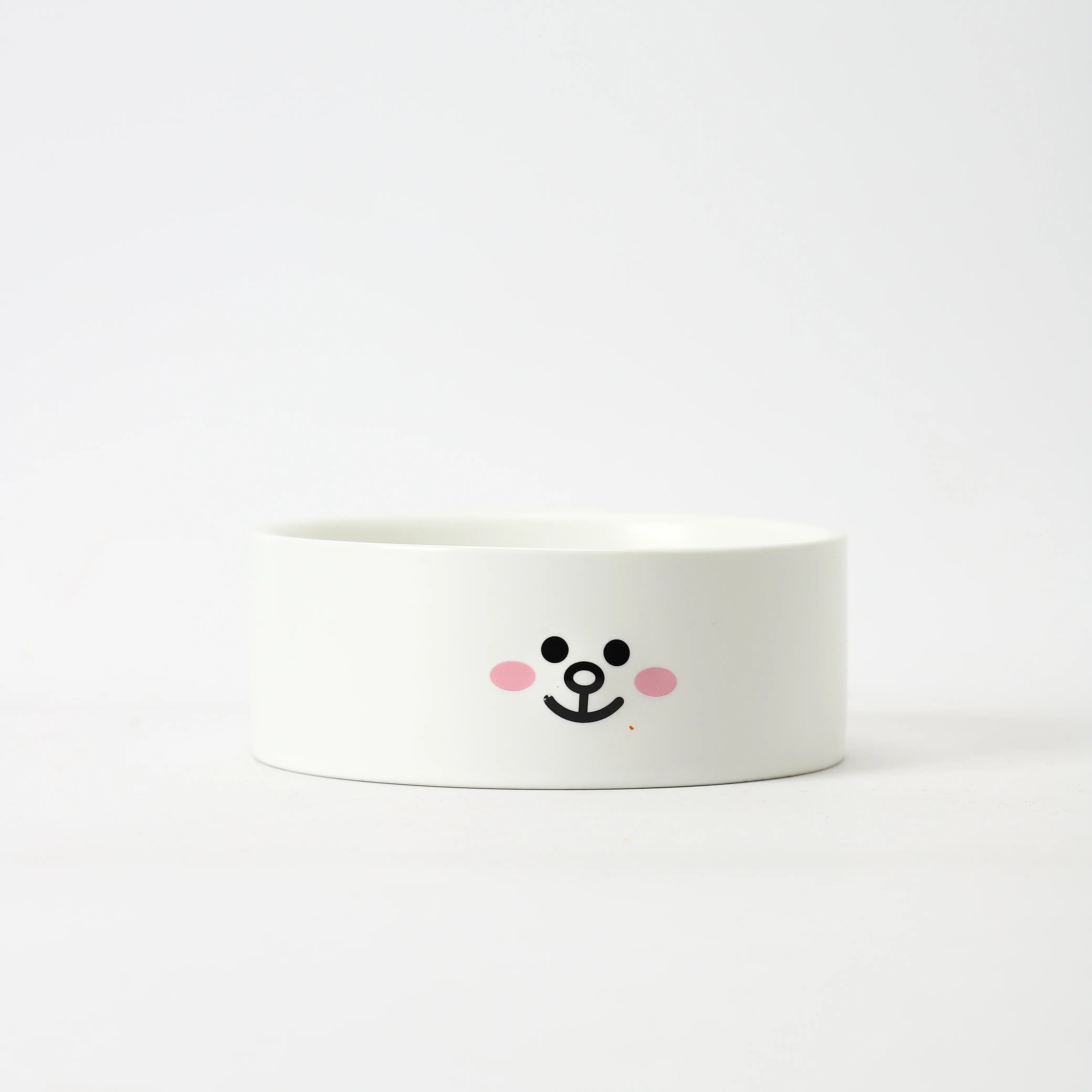 Vente en gros de bols en céramique personnalisés pour animaux de compagnie bol de nourriture pour chien et chat avec impression en soie bols en grès pour animaux de compagnie