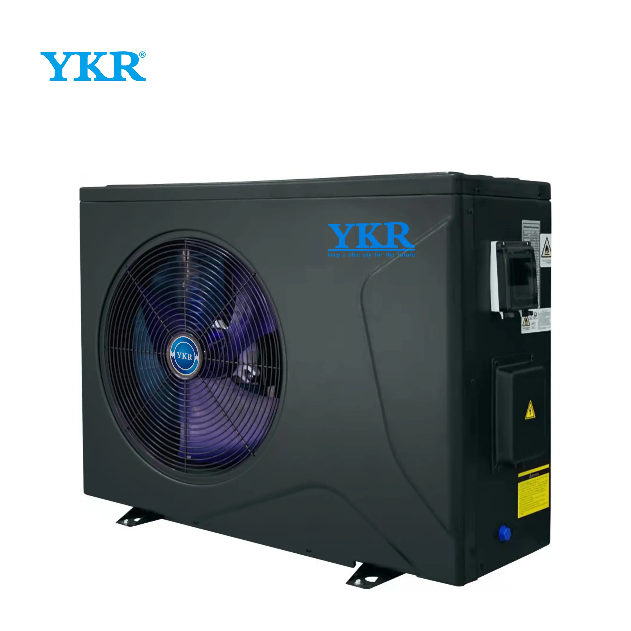 YKR heatpump factory direct sales mini pool heater can be customized pool heat pump heater pool