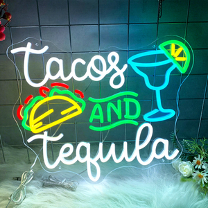 Letrero de Neón LED Personalizado, Decoración de Pared con Logotipo Personalizado, Ideal para el Hogar, la Oficina, Tiendas, Bodas y Fiestas de Cumpleaños, 12V DC para Exteriores - Product Image 1