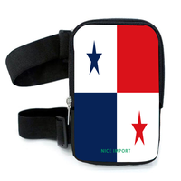 Sac de Cuisse Drapeau Martinique pour Femme, Sac Banane de Randonnée et Voyage avec Sangles Réglables