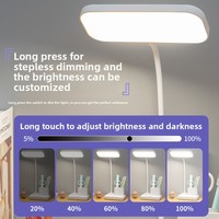 Lampe de bureau LED multifonction avec support pour stylos, compatible OEM et ODM, idéale pour les étudiants en dortoir et la lecture