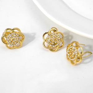 Ensemble de bijoux Zeadear en zircone, bijoux de Dubaï pour femmes - Product Image 6