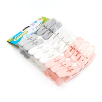 Pinces à linge décoratives géantes en plastique PP coloré, résistantes au vent, pour le séchage, avec petit clip de maintien, OEM