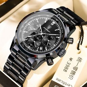 La nouvelle montre multifonctionnelle pour homme de POEDAGAR, chronographe, lumineuse, étanche, à quartz, est un article très vendu en direct. - Product Image 1