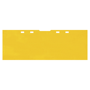 Separatore orizzontale giallo, lunghezza 17 pollici, larghezza 6,5 pollici, altezza 0,2 pollici, divisorio per custodie elettroniche - Product Image 1