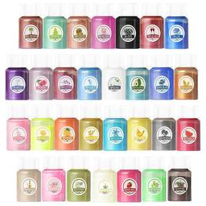 Poudre nacrée de slime 30 couleurs, sirène, DIY, colle cristalline, gouttes de colle cristalline, boue de cristal, poudre de mica, grand flacon - Product Image 3