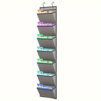 Soporte para archivos montado en la pared, organizador de correo para colgar en la puerta, bolsa de almacenamiento de documentos, papeles, revistas, ahorro de espacio