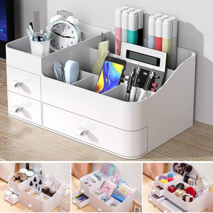 Trang điểm tổ chức cho Vanity công suất lớn bàn tổ chức với ngăn kéo cho mỹ phẩm son môi đồ trang sức chăm sóc móng tay chăm sóc da - Product Image 6