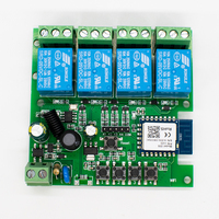 Módulo WiFi de 4 Canales para Automatización del Hogar, Compatible con Interruptor Inteligente Tuya, 85-250V CA, 10A, Funciona con Alexa y Smartlife, Sin USB