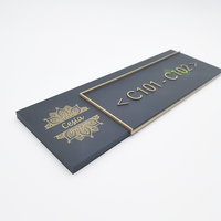 Plaque de porte en acrylique personnalisée YIYAO pour bureau, numéro de porte en métal, panneau d'hôtel