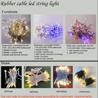 IP65 Warmweiße LED-Cluster-Lichter für Außenbereich Weihnachtsbaum Gartendekoration