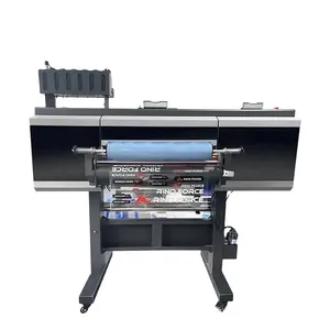 Bosim printer DTF UV 60CM 24 inci dengan Epson i3200 kepala uv kecepatan tinggi langsung ke mesin cetak film dengan laminator semua dalam satu