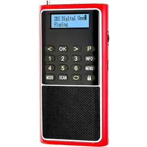 L-338 xách tay kỹ thuật số Mini FM Radio với TF USB ghi âm giọng nói LED hiển thị pin có thể sạc lại