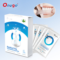 Tiras Blanqueadoras Dentales Onugesmile Portátiles, No Tóxicas, Sin Residuos, No Irritantes, Fáciles de Usar