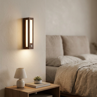 Nouvelle Lampe Murale Intelligente à Capteur Corporel LED, Veilleuse Tricolore Magnétique Rechargeable pour Chambre et Armoire