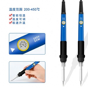 Soldador Eléctrico de Temperatura Ajustable 220V 110V 60W, Estación de Retrabajo de Soldadura, Puntas de Lápiz Térmico, Herramientas de Reparación - Product Image 2
