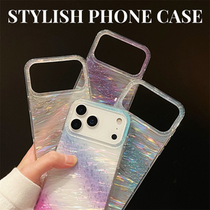 Nuovo guscio modello <span class=keywords><strong>arcobaleno</strong></span> IMD custodia per telefono cellulare per <span class=keywords><strong>iPhone</strong></span> 17 Air 16 15 Pro Max Glitter gradiente PC Tpu proteggere Star River <span class=keywords><strong>Cover</strong></span> - Product Image 3