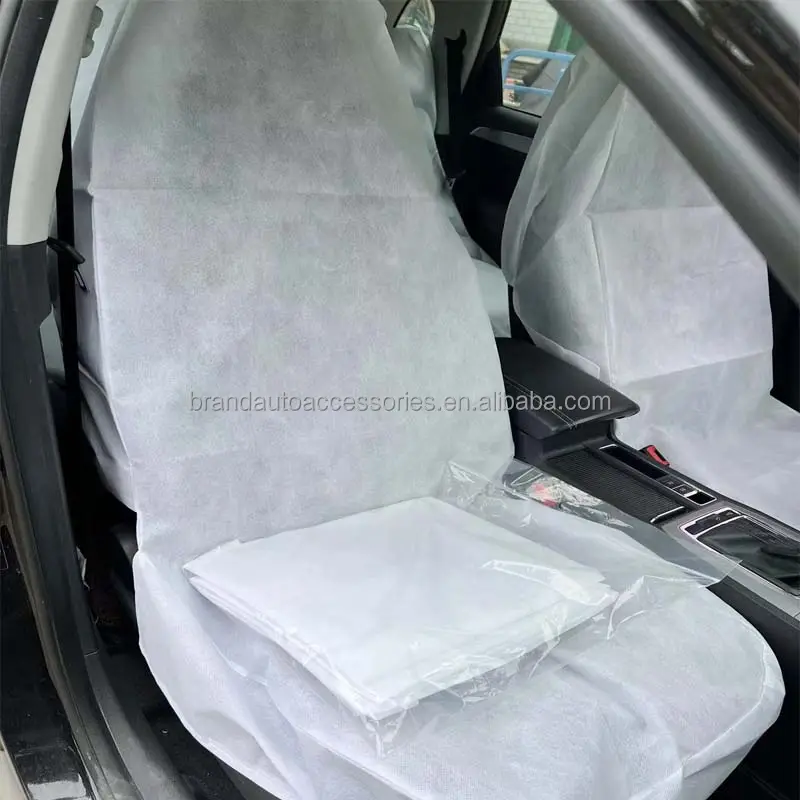 Custom Logo Non woven waterproof Seat cover - Durable Removable Universal Car Bucket Seat Cover - Easy on and Off