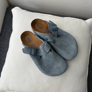 With Box Designer <strong>Clogs</strong> Slippers Cork Flat Fashion Summer Genuine Leather Slide Favourite <strong>Womens</strong> Mens High Quality Beach <strong>Shoes</strong> - Product Image 1