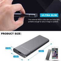 Penyimpanan Portabel M.2 Solid State Drive 16GB hingga 16TB USB3.0 Tipe-C SSD Eksternal untuk Editor Video dan Fotografer