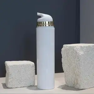 Botol pompa pengap kosmetik Matte plastik PP 50ml, 100ml 150ml 200ml dengan pompa Losion
