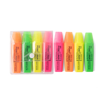 M & G Set Pena Highlighter 6 Warna, Spidol Highlighter Beraroma Kuning Biru Hijau Ungu Oranye Merah Muda