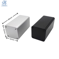 Boîtier de commande en alliage d'aluminium 42x42x80mm, châssis d'amplificateur, boîtier d'instrument personnalisé, protection IP54, boîtier électronique DIY