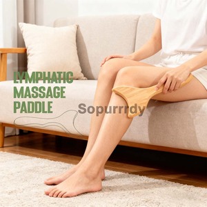 Ensemble de brosses sèches personnalisées avec logo pour drainage lymphatique corporel, outil Gua Sha, brosse pour peau sèche, pagaie de massage lymphatique anti-cellulite pour le corps - Product Image 6