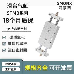 Cylindre à glissière à course réglable STMB10/16/20/25/50/75/150STMS, double axe, double tige, pneumatique, neuf, état d'occasion, connexion filetée - Product Image 5