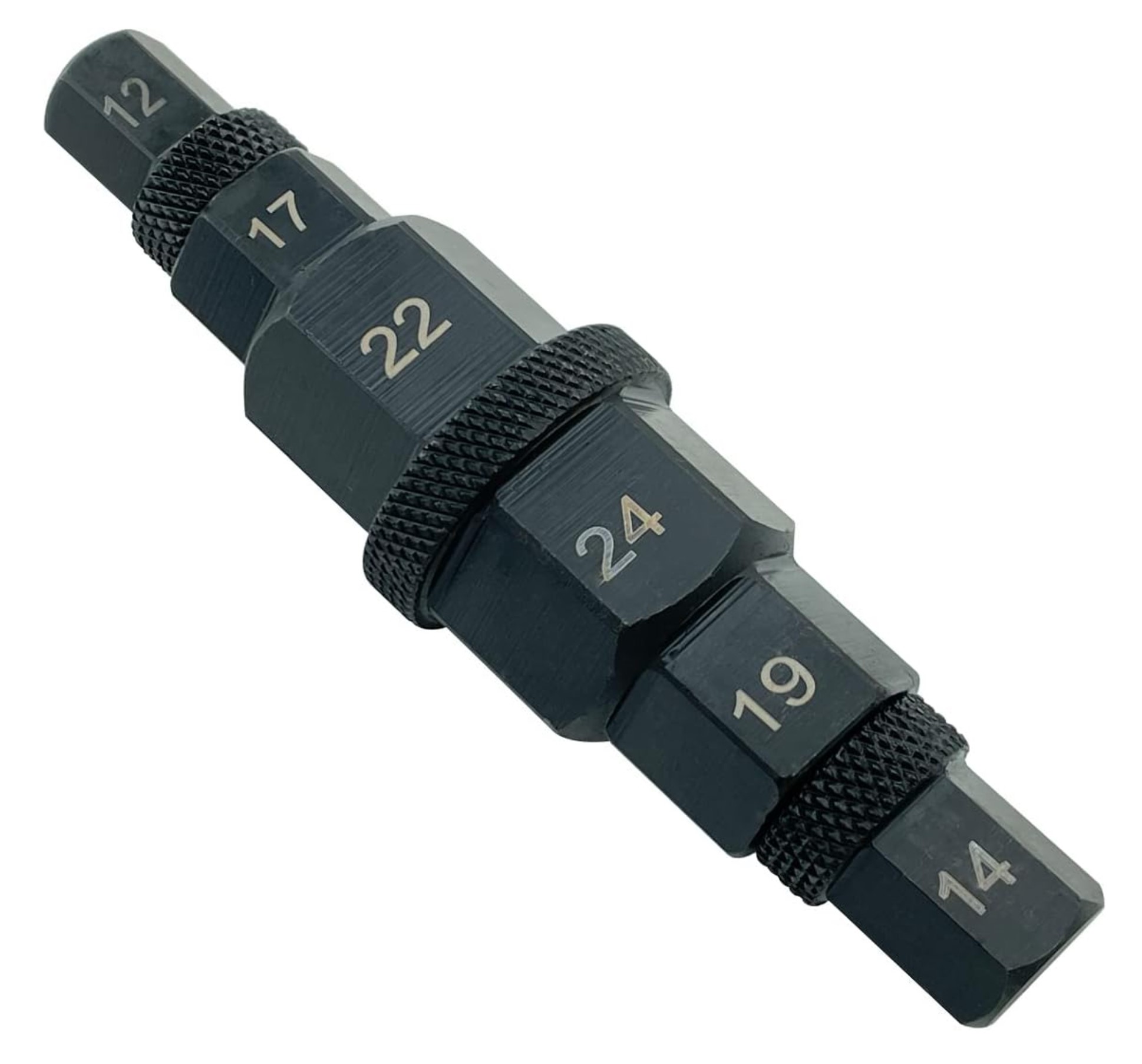 Herramienta De Extracción De Eje Para Moto – 4 Llaves Hexagonales En 1 (17, 19, 22, 24 Mm), Acero Resistente, Para Cambiar Ruedas O Ajustar Ejes