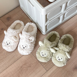 Pantoufles personnalisées en coton Filles et garçons Couple Hiver Intérieur de la maison Fond souple Pantoufles en coton pelucheux Pantoufles pelucheuses - Product Image 5