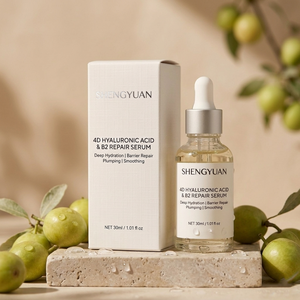 Sérum Polyvalent à l'<span class=keywords><strong>Acide</strong></span> Hyaluronique Fermenté et Vitamine B5 – Base Parfaite pour Peptides, Vitamine C, Hydratant Végétalien, Booster Repulpant pour Soins de la Peau - Product Image 1