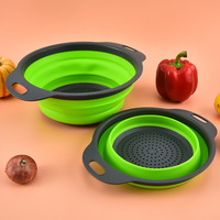 3 In 1 Food Grade Niet Giftige Siliconen Keuken Zeef Set Voor Keuken Groente & Fruit