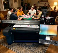 Nouvelle imprimante UV à jet d'encre à plat avec table en marbre, Mahjong américain, haute vitesse, haute précision, 2400 DPI