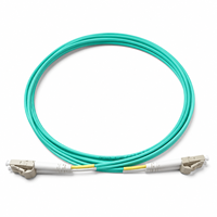 LC UPC LC UPC Cable De Fibra Óptica Multimodo Duplex Aqua 2.0mm OM3 OM4 Longitud Personalizada Solución De Fibra Para Centro De