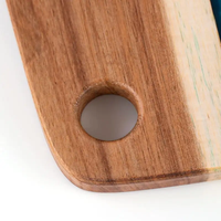 Hot-Selling Hoge Kwaliteit Acacia Hout Epoxyhars Snijplank Fruit Kaas Snijplank Serveerplank