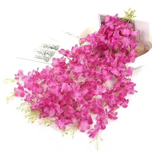 ดอกวิสทีเรียประดิษฐ์ กิ่งเดี่ยว พลาสติก ตกแต่งเพดานงานแต่งงาน - Product Image 1