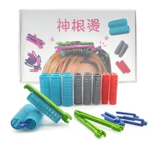 <span class=keywords><strong>3</strong></span> Kích Thước <span class=keywords><strong>Hook</strong></span> & Vòng Tóc Con Lăn & <span class=keywords><strong>2</strong></span> Các Loại Clip Morgan Gốc Tóc Thanh Perm Thanh Liên Kết Fluffy Không Khí Bang Dụng Cụ Uốn - Product Image 1