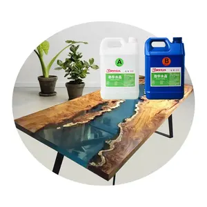 热销两件式环氧树脂棒桌/咖啡桌浇铸桌面用液体环氧树脂