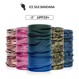 UPF50 ghiaccio di raffreddamento traspirante senza cuciture Multi-funzionale seta ghiaccio ghetta sport all'aperto Bandana sciarpa più calda per il ciclismo - Product Image 3