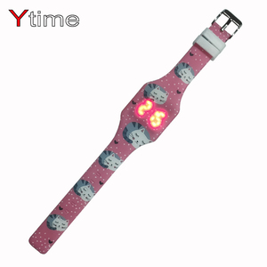 어린이용 부드럽고 멋진 실리콘 키즈 시계 디지털 젤리 무지개 시계 - Product Image 3