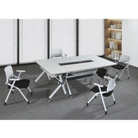 Table de formation pliante en métal moderne de haute qualité pour les écoles, les conférences, les hôtels, les bureaux à domicile, les hôpitaux - Mobilier de bureau
